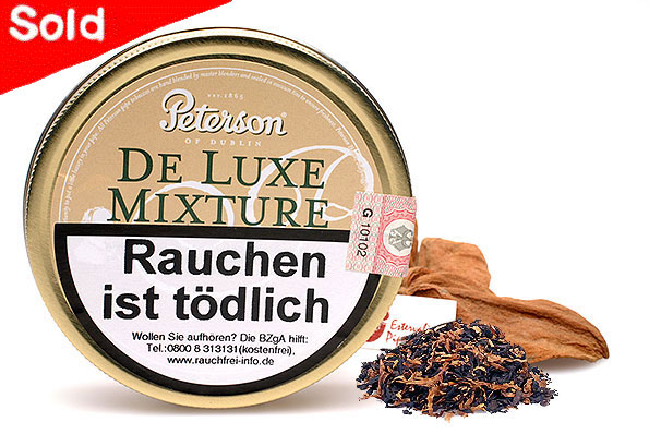 Peterson De Luxe Mixture Pipe tobacco 50g Tin